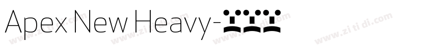 Apex New Heavy字体转换